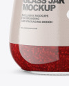 500ml Raspberry Jam Jar Mockup