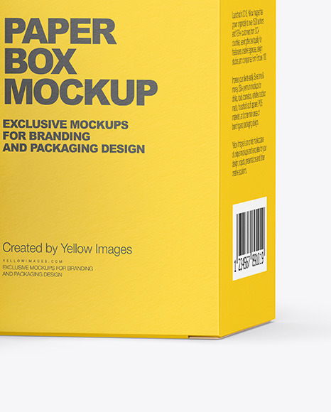 Matte Plastic Jar with Paper Box Mockup