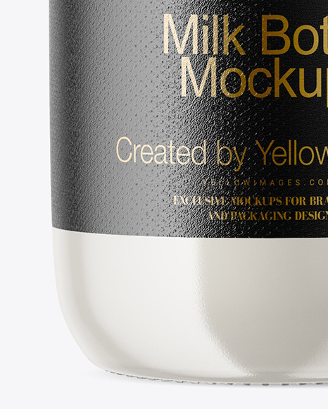 Milk Bottle Mockup