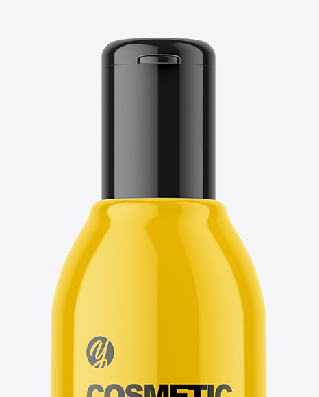 Glossy Plastic Bottle Mockup Glossy Plastic Bottle Mockup
