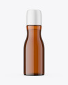 Amber Plastic Cosmetic Bottle Mockup Amber Plastic Cosmetic Bottle Mockup
