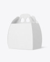 Corrugated Curved Box w/ Handle Mockup