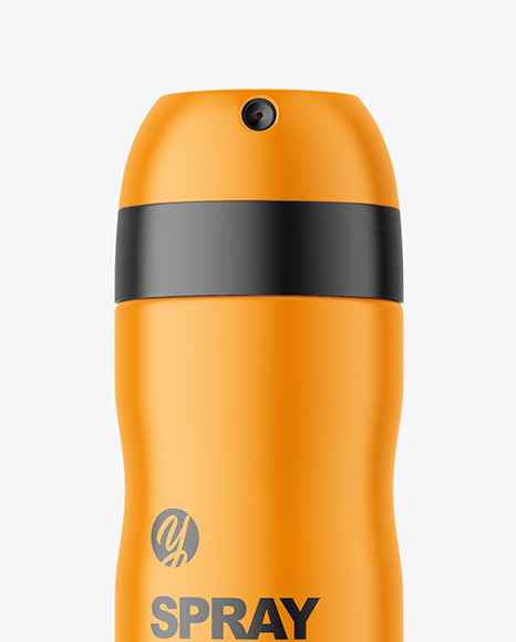 Matte Spray Bottle Mockup