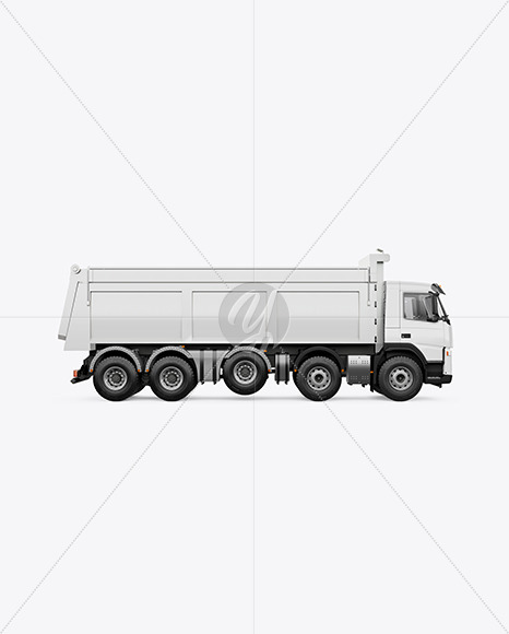 Tipper Truck Mockup - Side View