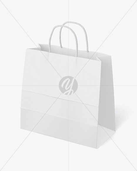 Textured Paper Shopping Bag Mockup