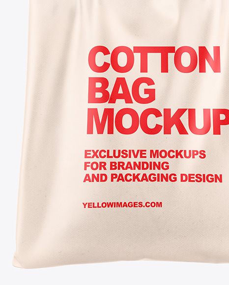 Cotton Bag in a Hand Mockup