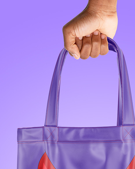 Cotton Bag in a Hand Mockup