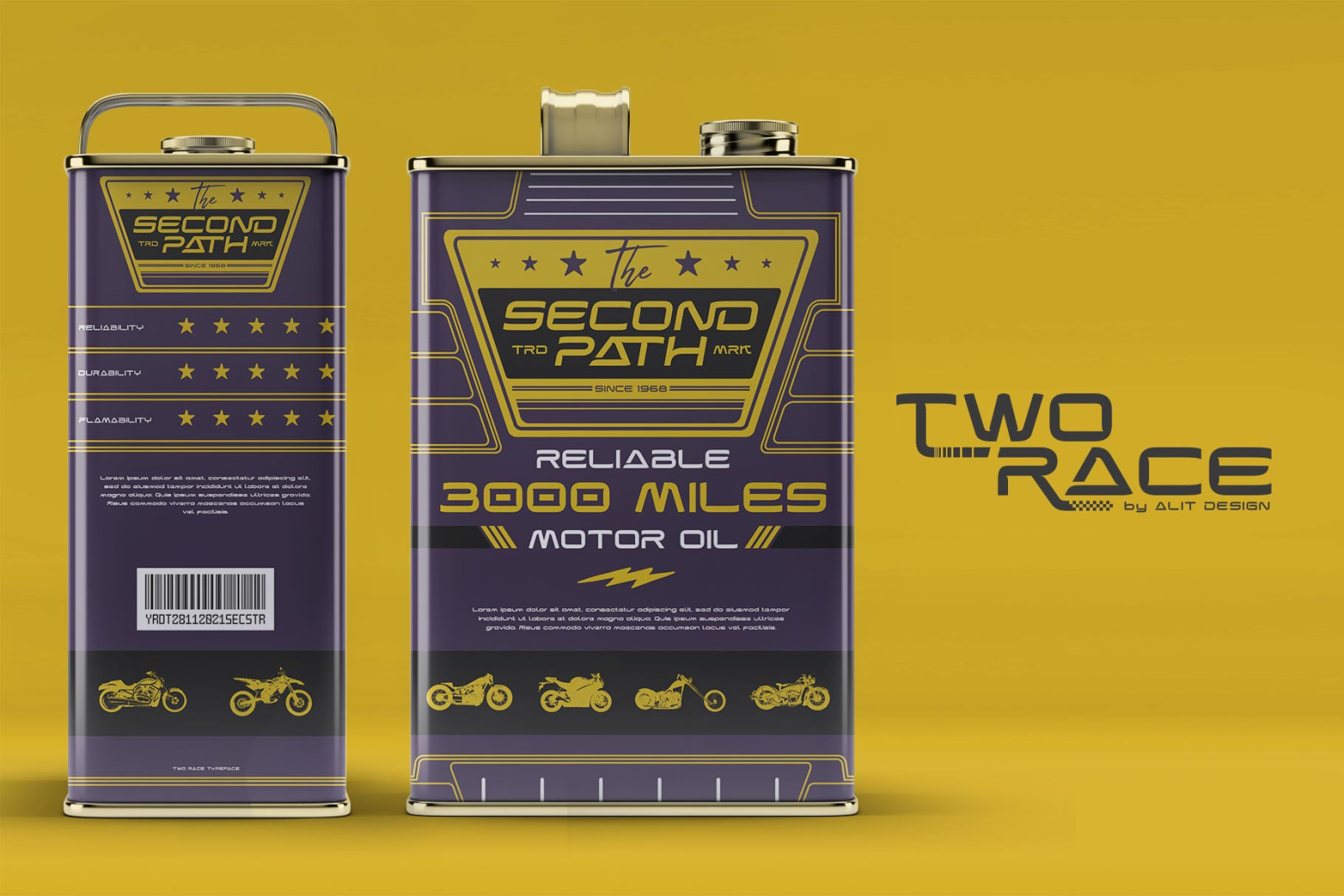 Two Race Typeface Two Race Typeface