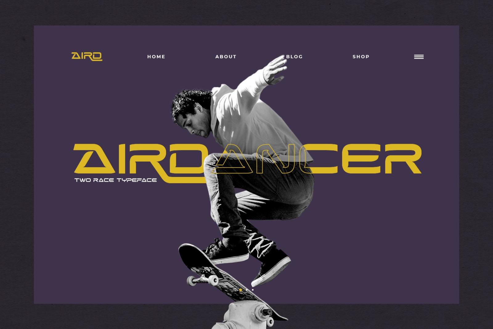 Two Race Typeface Two Race Typeface