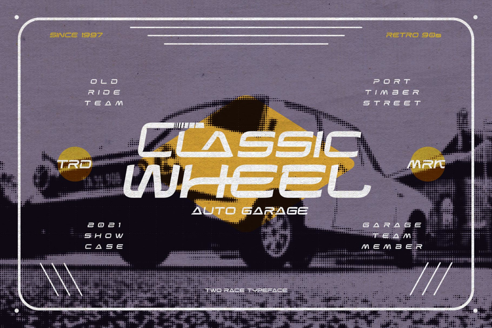 Two Race Typeface Two Race Typeface