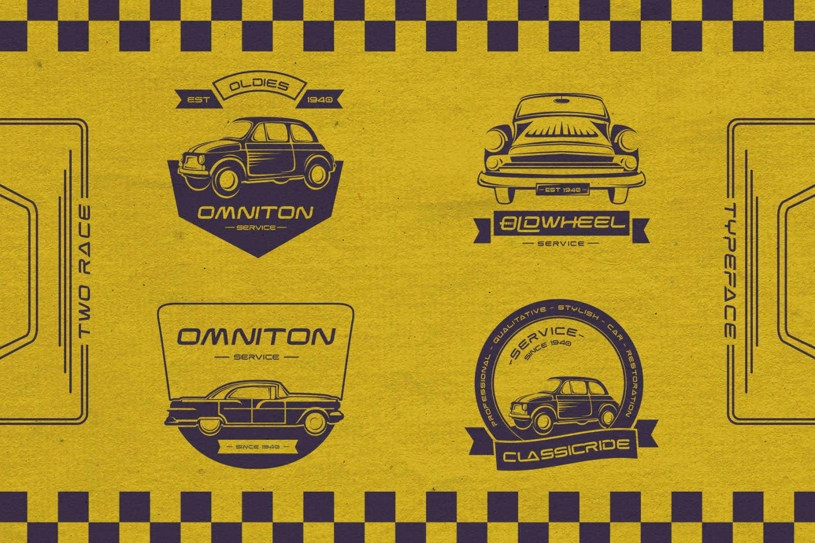Two Race Typeface Two Race Typeface