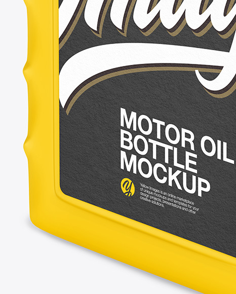 Matte Motor Oil Bottle Mockup