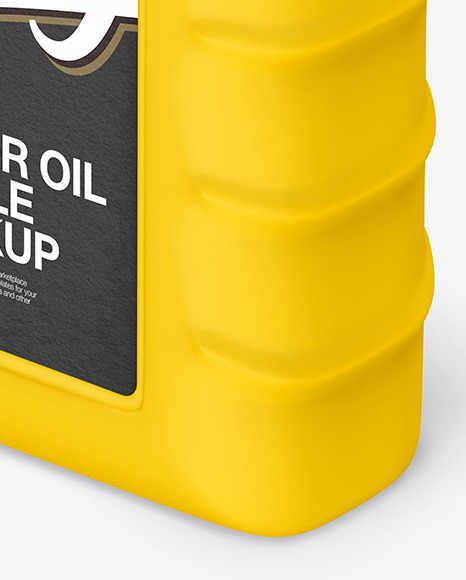 Matte Motor Oil Bottle Mockup