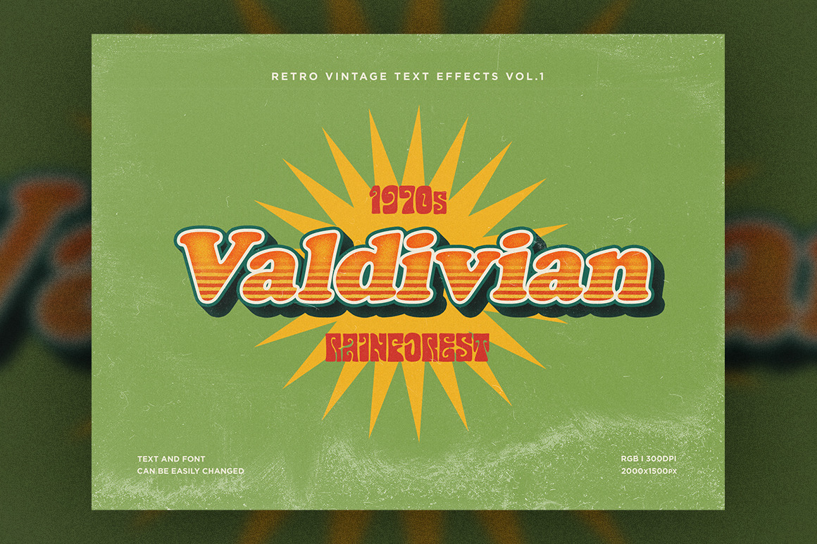 Retro Vintage Text Effects Vol.1 Retro Vintage Text Effects Vol.1
