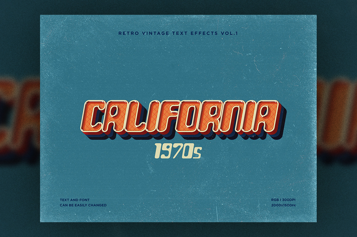 Retro Vintage Text Effects Vol.1 Retro Vintage Text Effects Vol.1