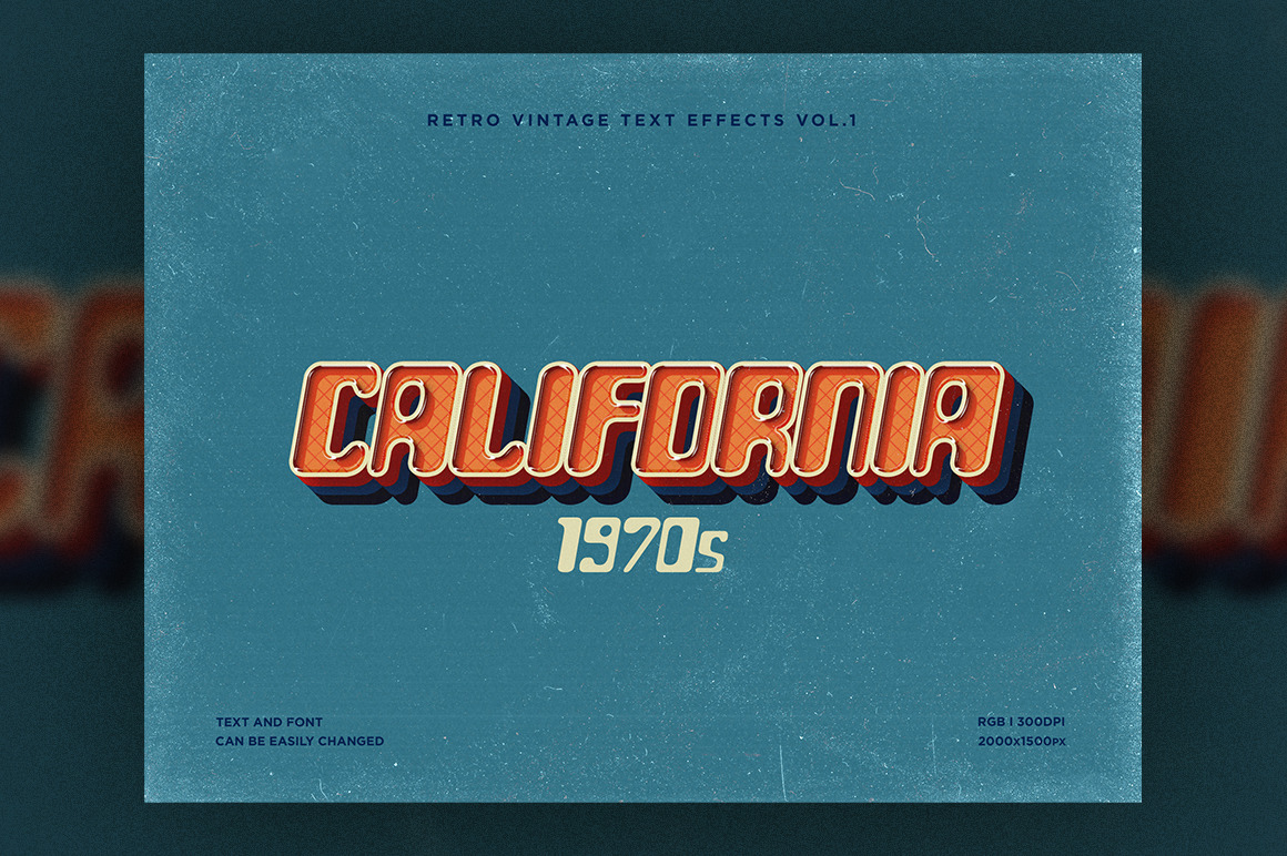 Retro Vintage Text Effects Vol.1