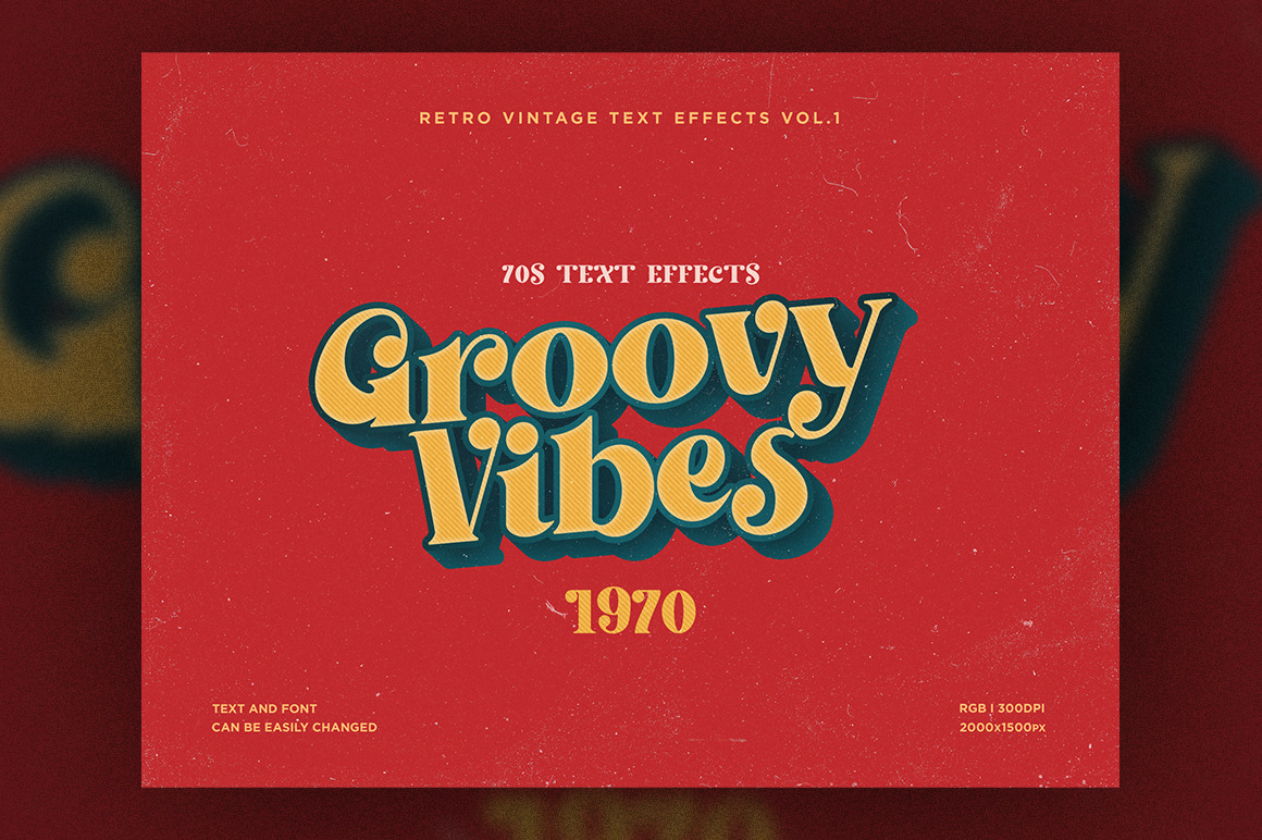 Retro Vintage Text Effects Vol.1