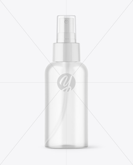 Frosted Spray Bottle Mockup