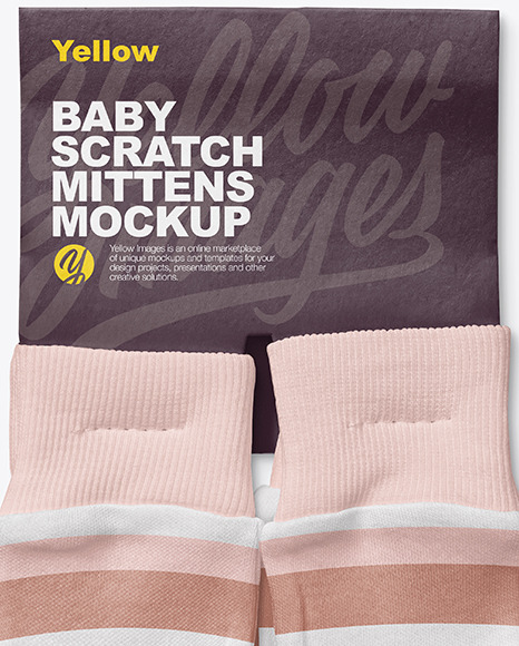 Baby Scratch Mittens Pack Mockup