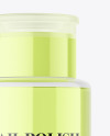 Clear Plastic Nail Polish Remover Bottle Mockup Clear Plastic Nail Polish Remover Bottle Mockup