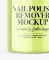 Clear Plastic Nail Polish Remover Bottle Mockup Clear Plastic Nail Polish Remover Bottle Mockup