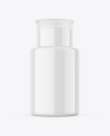 Glossy Plastic Nail Polish Remover Bottle Mockup