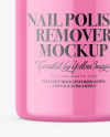 Glossy Plastic Nail Polish Remover Bottle Mockup