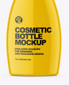 Glossy Plastic Cosmetic Bottle Mockup Glossy Plastic Cosmetic Bottle Mockup