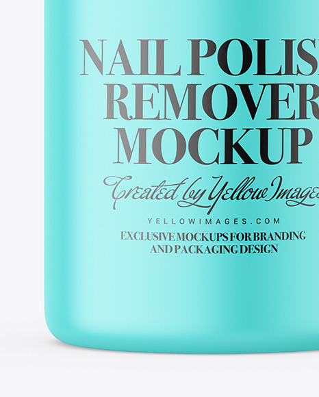 Matte Plastic Nail Polish Remover Bottle Mockup Matte Plastic Nail Polish Remover Bottle Mockup