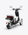 Tricycle Scooter Mockup - Back Half Side View