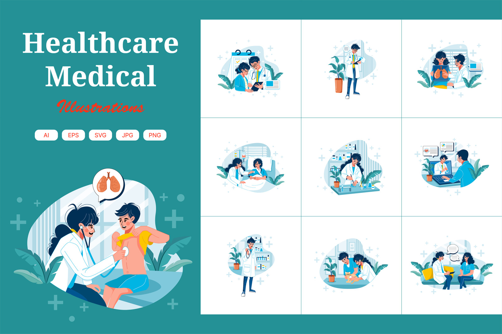 M370_Healthcare Illustration Pack M370_Healthcare Illustration Pack