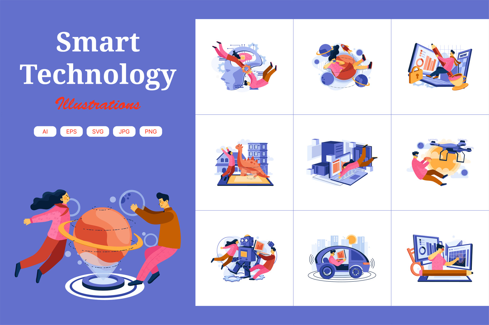 M369_Smart Technology Illustration Pack M369_Smart Technology Illustration Pack