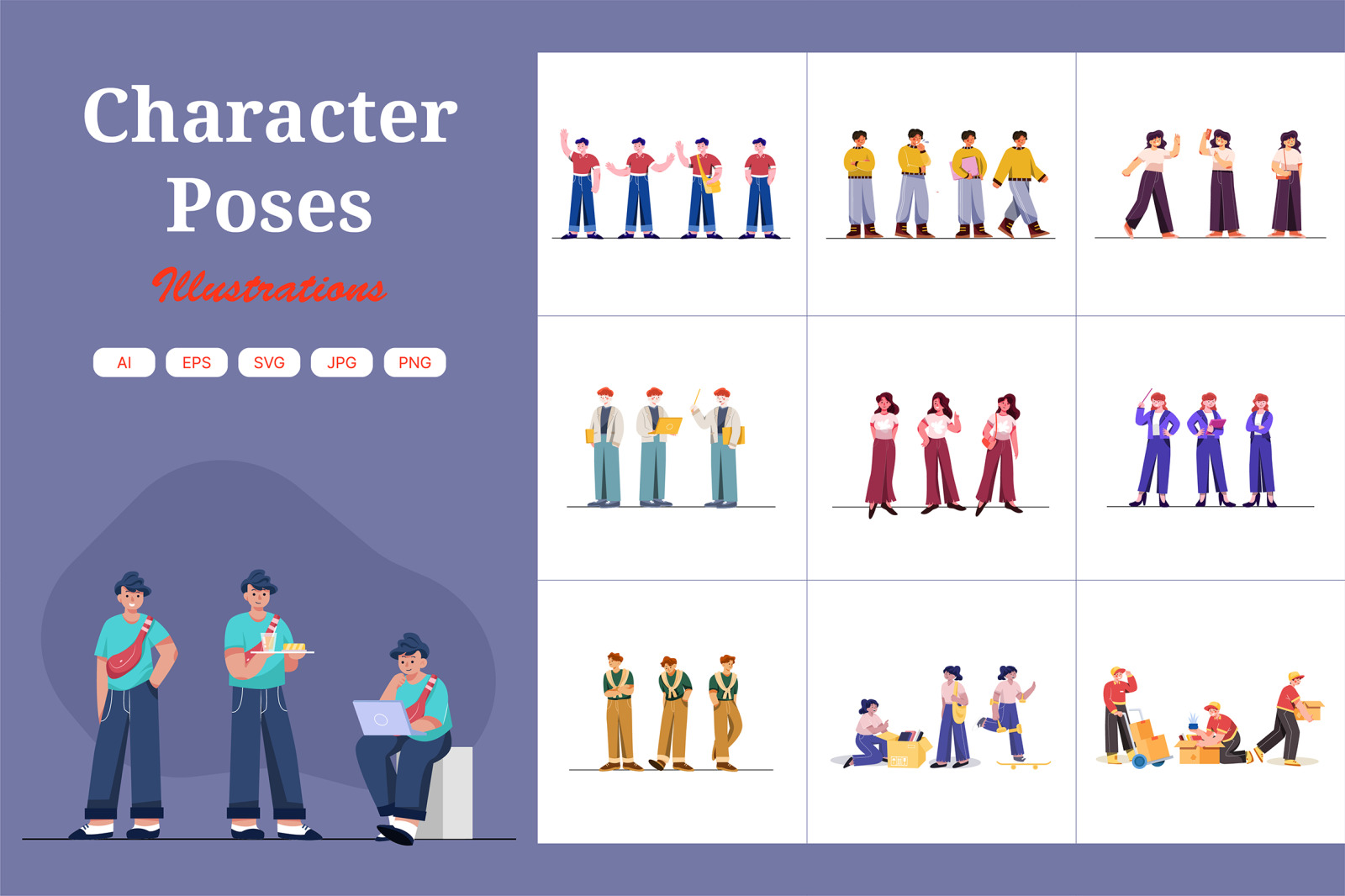 M373_Character Poses Illustration Pack M373_Character Poses Illustration Pack