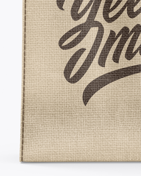 Canvas Bag Mockup - Front View