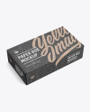 Kraft Carton Box Mockup - Half Side View (high-angle shot)