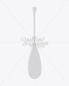 Glossy Small Canoe Paddle Mockup - Front View