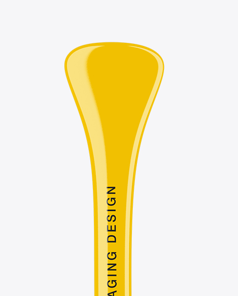 Glossy Small Canoe Paddle Mockup - Front View