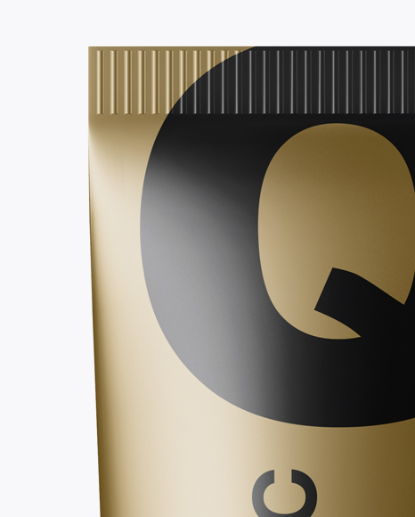 Metallic Cosmetic Tube Mockup