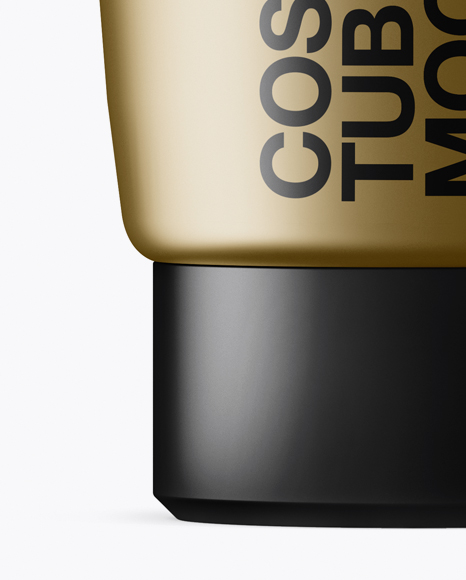 Metallic Cosmetic Tube Mockup