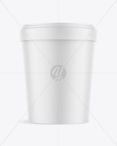 Matte Ice Cream Bucket Mockup