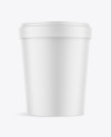 Matte Ice Cream Bucket Mockup