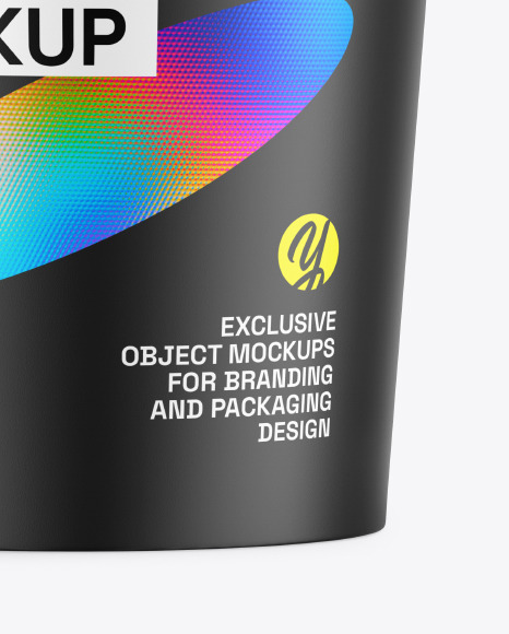 Matte Ice Cream Bucket Mockup