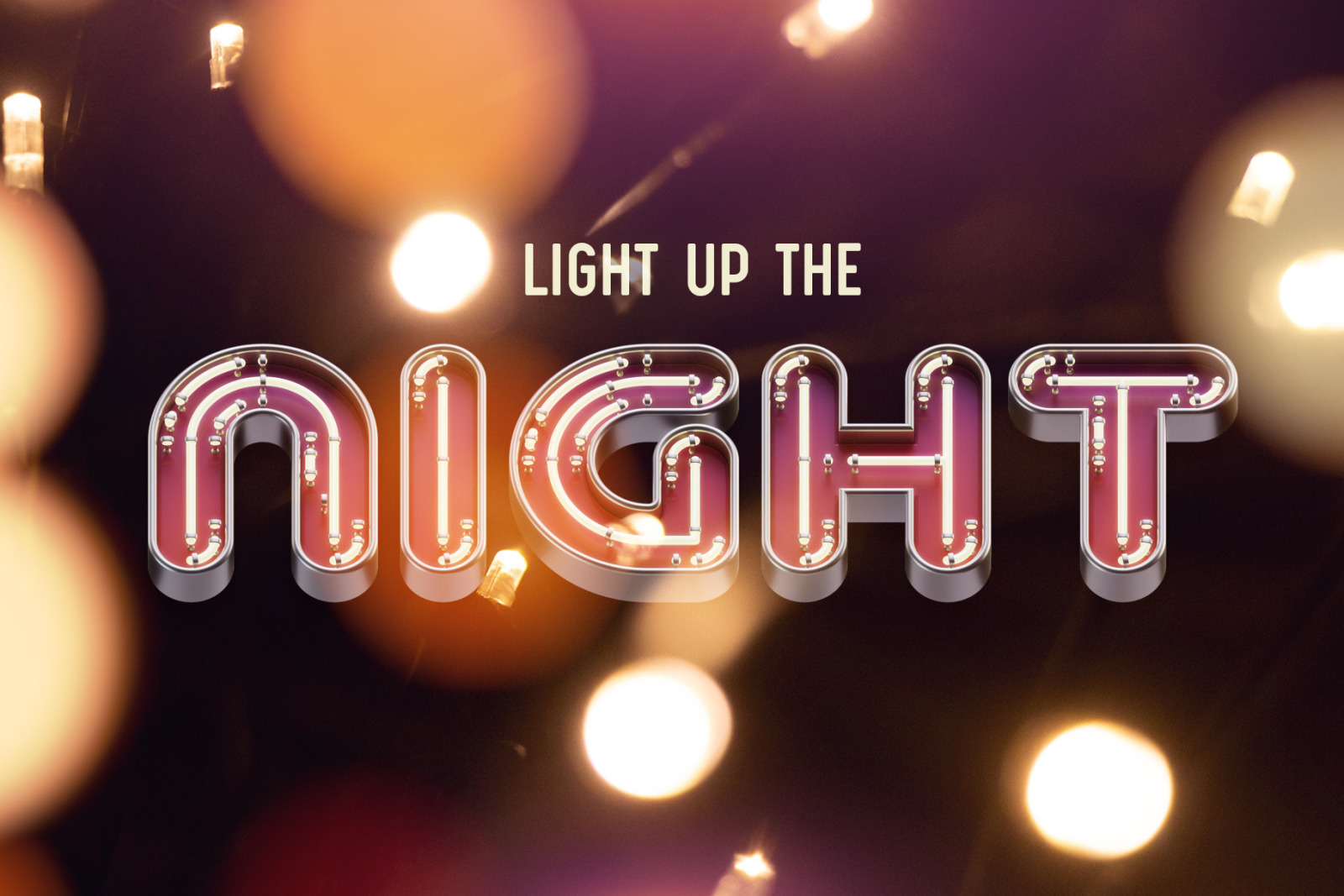 Lights Up Color Font Lights Up Color Font