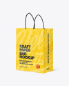 Kraft Paper Shopping Bag Mockup