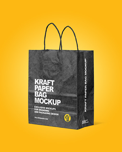 Kraft Paper Shopping Bag Mockup