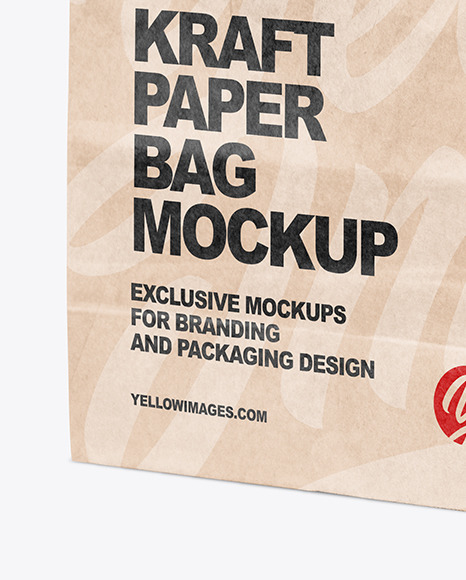 Kraft Paper Shopping Bag Mockup