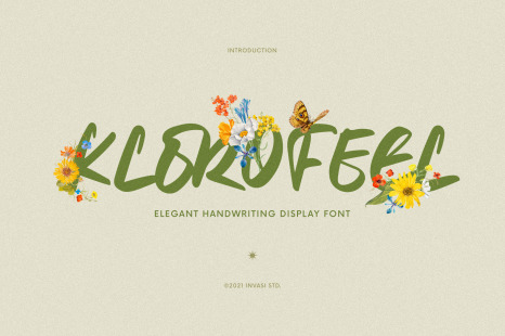 Klorofeel - Elegant Font - Cute letter