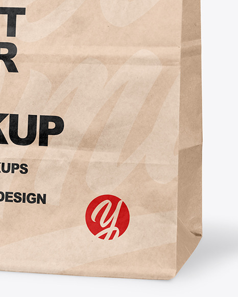 Kraft Paper Shopping Bag Mockup