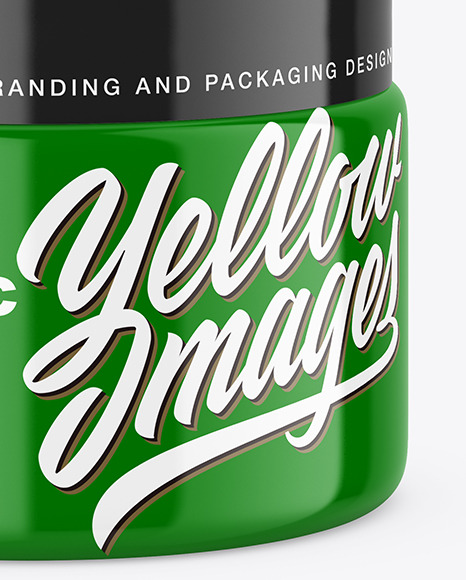 Glossy Cosmetic Jar Mockup Glossy Cosmetic Jar Mockup