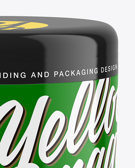 Glossy Cosmetic Jar Mockup Glossy Cosmetic Jar Mockup